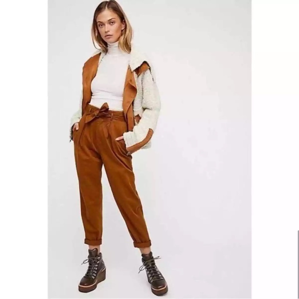 Women’s Cream Sherpa & Tan Suede Contrast Jacket - Picture 4 of 10